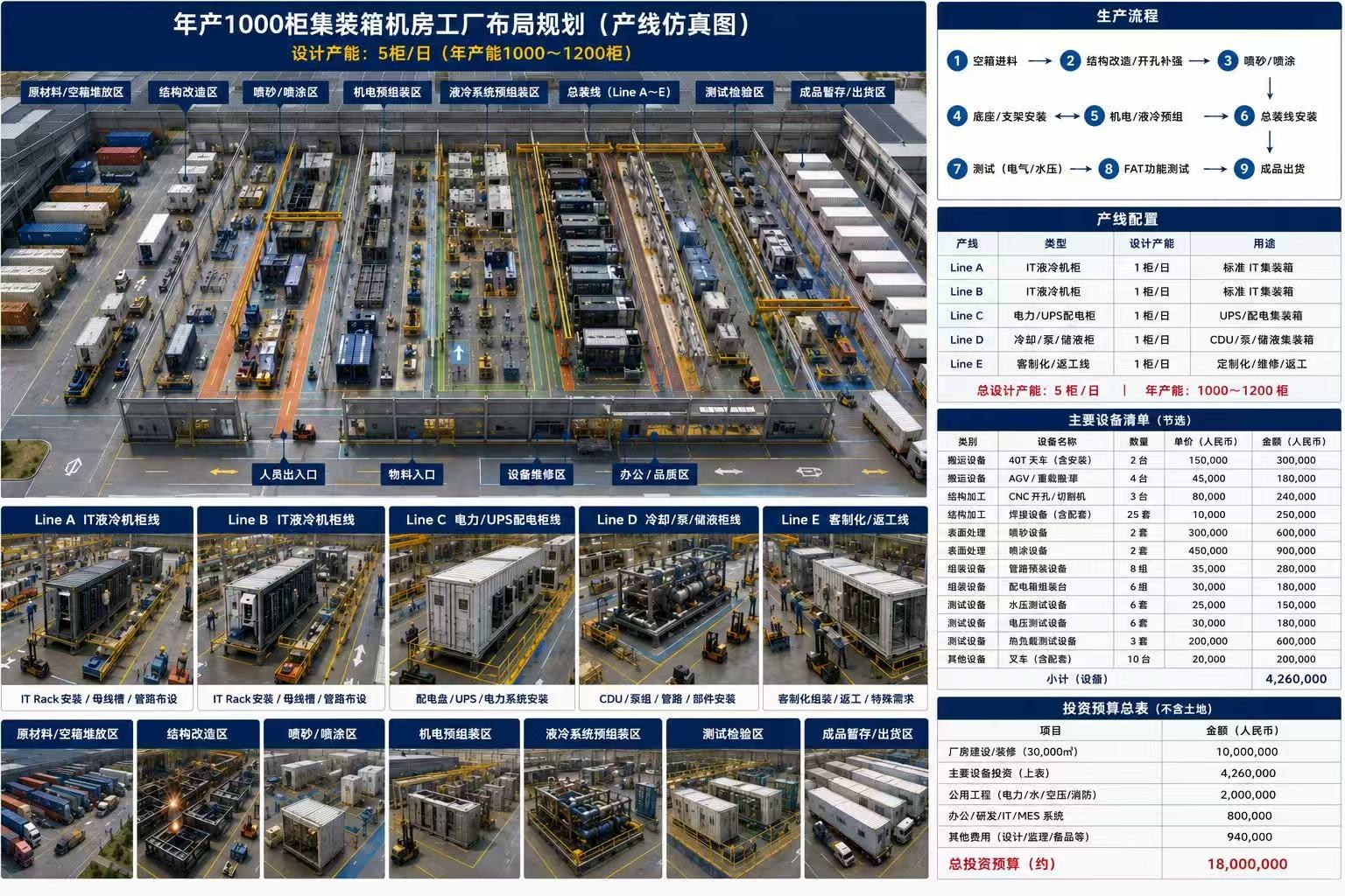 工厂产线规划仿真图