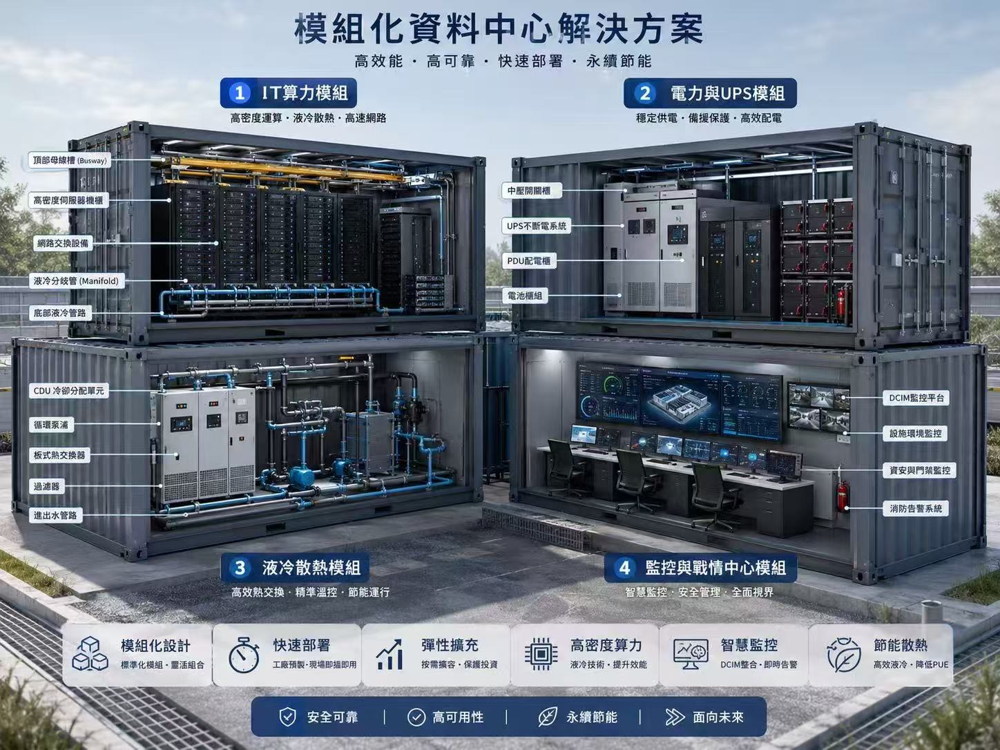 模组化资料中心全栈解决方案